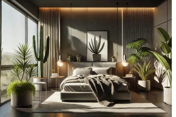 Plantas Robustas e Sofisticadas para Valorizar Quartos Masculinos
